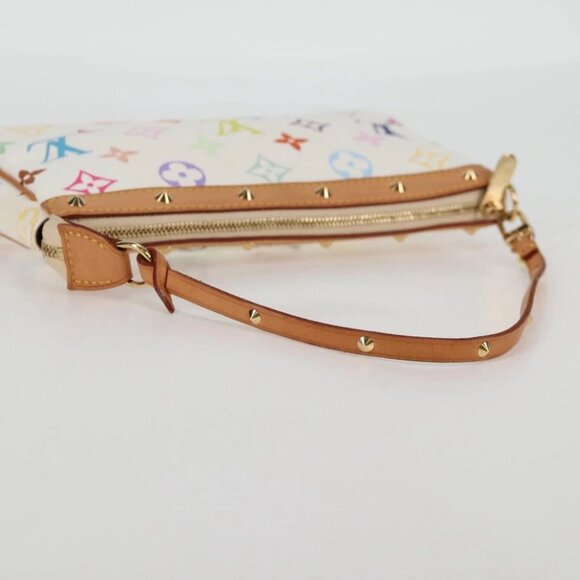 LOUIS VUITTON Multicolor Pochette Accessoires Pouch White M92649 Auth 128866V - Picture 8 of 15